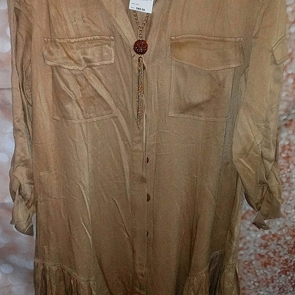 Macys Brand Bar 111 ButtonFront Dress